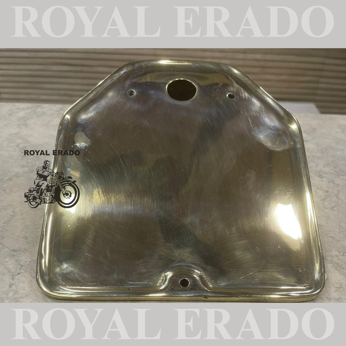 Royal Enfield vintage g2 style 1962 old model rear number plate in brass heavy duty