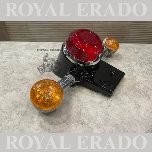 TAIL LIGHT ASSEMBLY FOR ROYAL ENFIELD REBORN WITH 4 INDICATOR