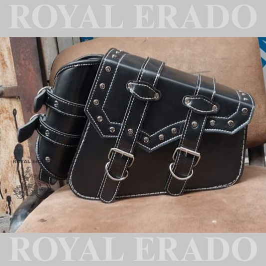 Harley style bag for Royal Enfield classic electra standard reborn.
