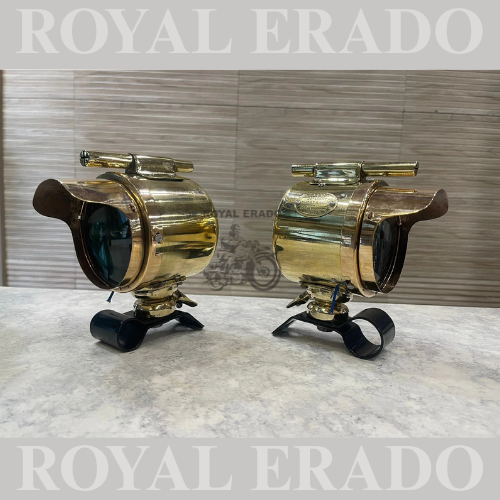 Vintage brass g2 1962 model fog light brass for royal enfield