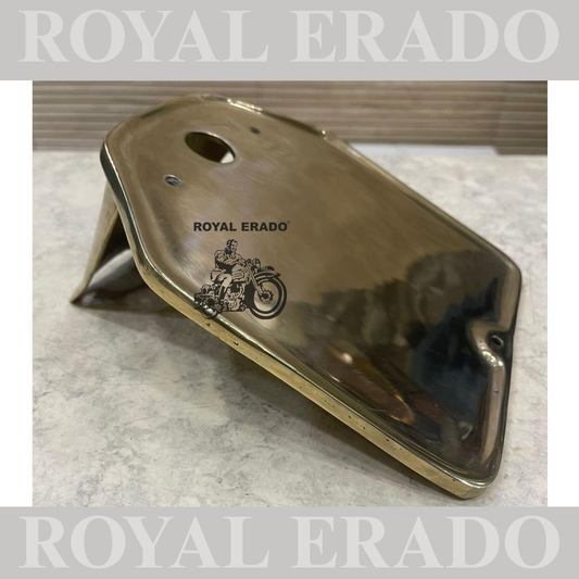 Royal Enfield vintage g2 style 1962 old model rear number plate in brass heavy duty