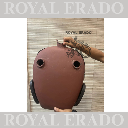 18 to 20 litter tank with vintage enfield tank monogram and knee pad  for royal enfield old model g2 standard electra n classic
