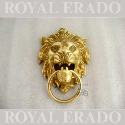 Brass lion xxl for rear number plate , front mudguard , and decorative in house
