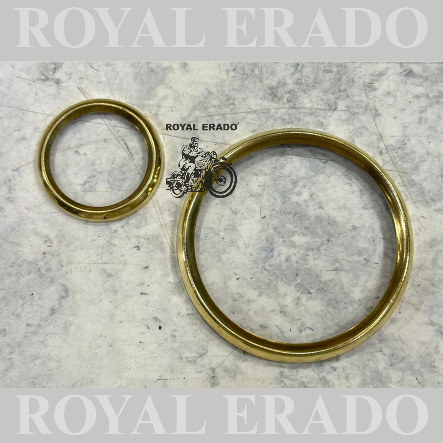 Royal Enfield Classic Electra Standard bullet 350 500cc old 1962 model vintage g2 meter and ampmeter amp meter ring in brass.