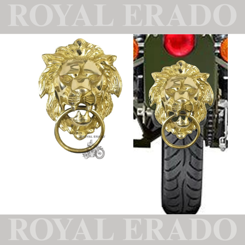 Brass lion xl for rear number plate , front mudguard , and decorative in house