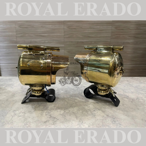 Vintage brass g2 1962 model fog light brass for royal enfield