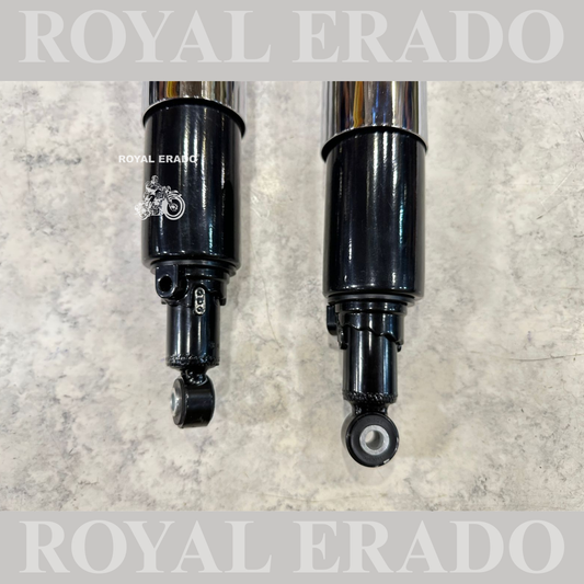Royal Enfield vintage g2 1962 old model black chrome shocker for Standard bullet Electra.