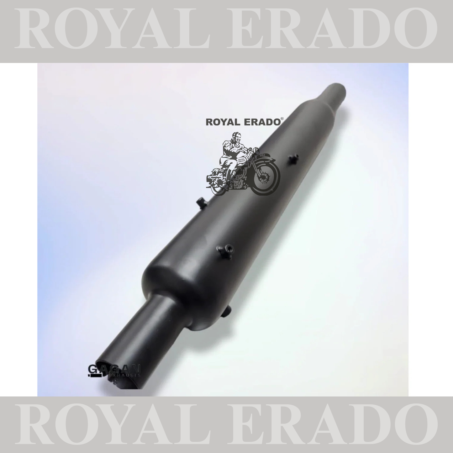 BIG PUNJAB SILENCER BLACK FOR ROYAL ENFIELD CLASSIC ELECTRA STANDARD