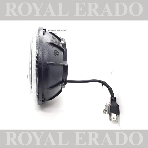 ROYAL ERADO 7" MINIUS WITH RING head light for royal enfield classic , electra , standard