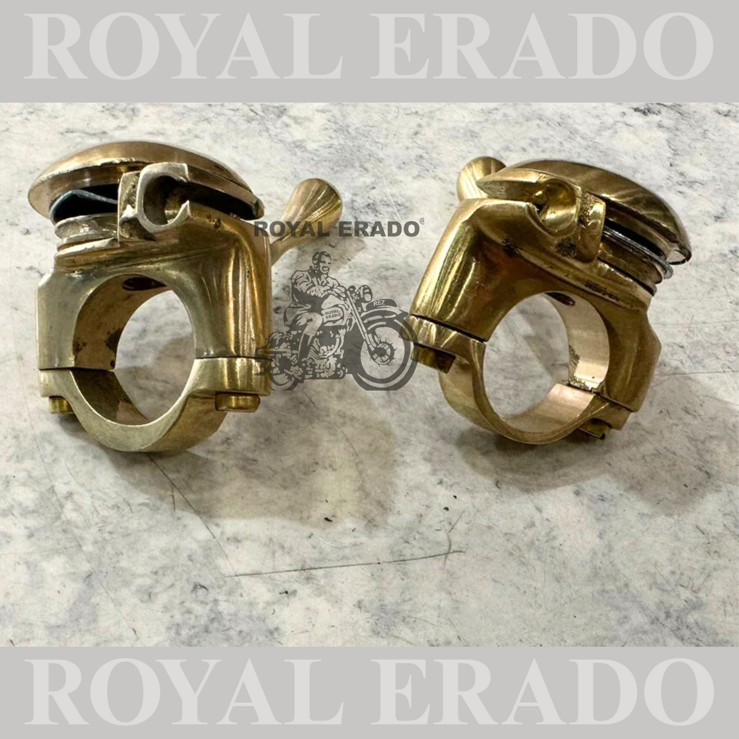 Royal enfield g2 vintage 1962 modle brass retarded advance lever set / left & right choke lever set