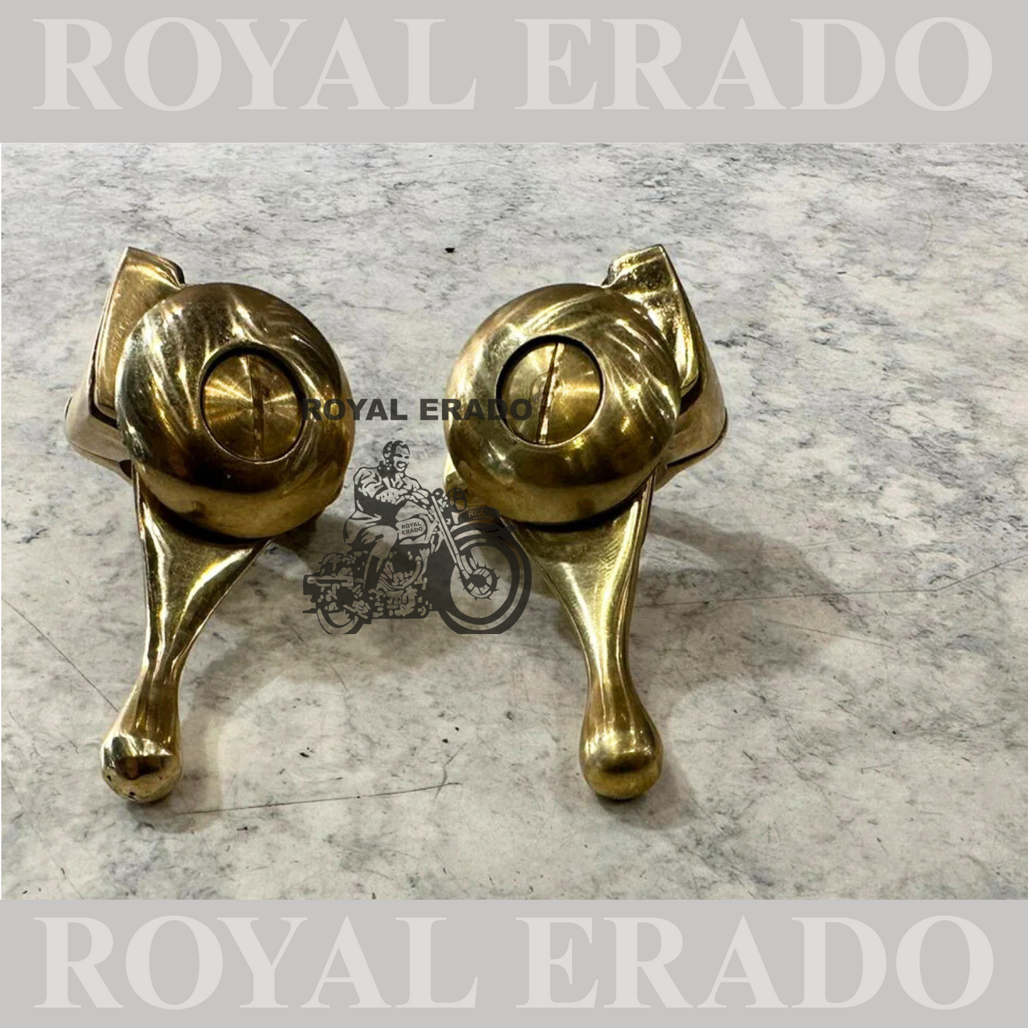 Royal enfield g2 vintage 1962 modle brass retarded advance lever set / left & right choke lever set