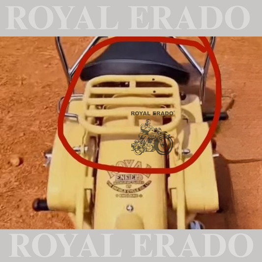 Rear stay tool box for both side with carrier in raw without paint for Royal Enfield vintage g2 old 1962 model Standard