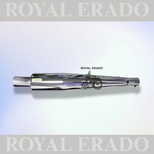 WILDBOAR SILENCER CHROME FOR ROYAL ENFIELD CLASSIC ELECTRA STANDARD