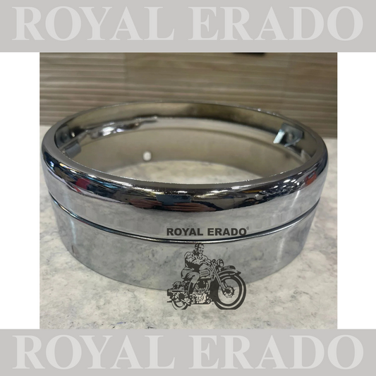 Royal enfield classic electra standard chrome head light ring rim inner outer both