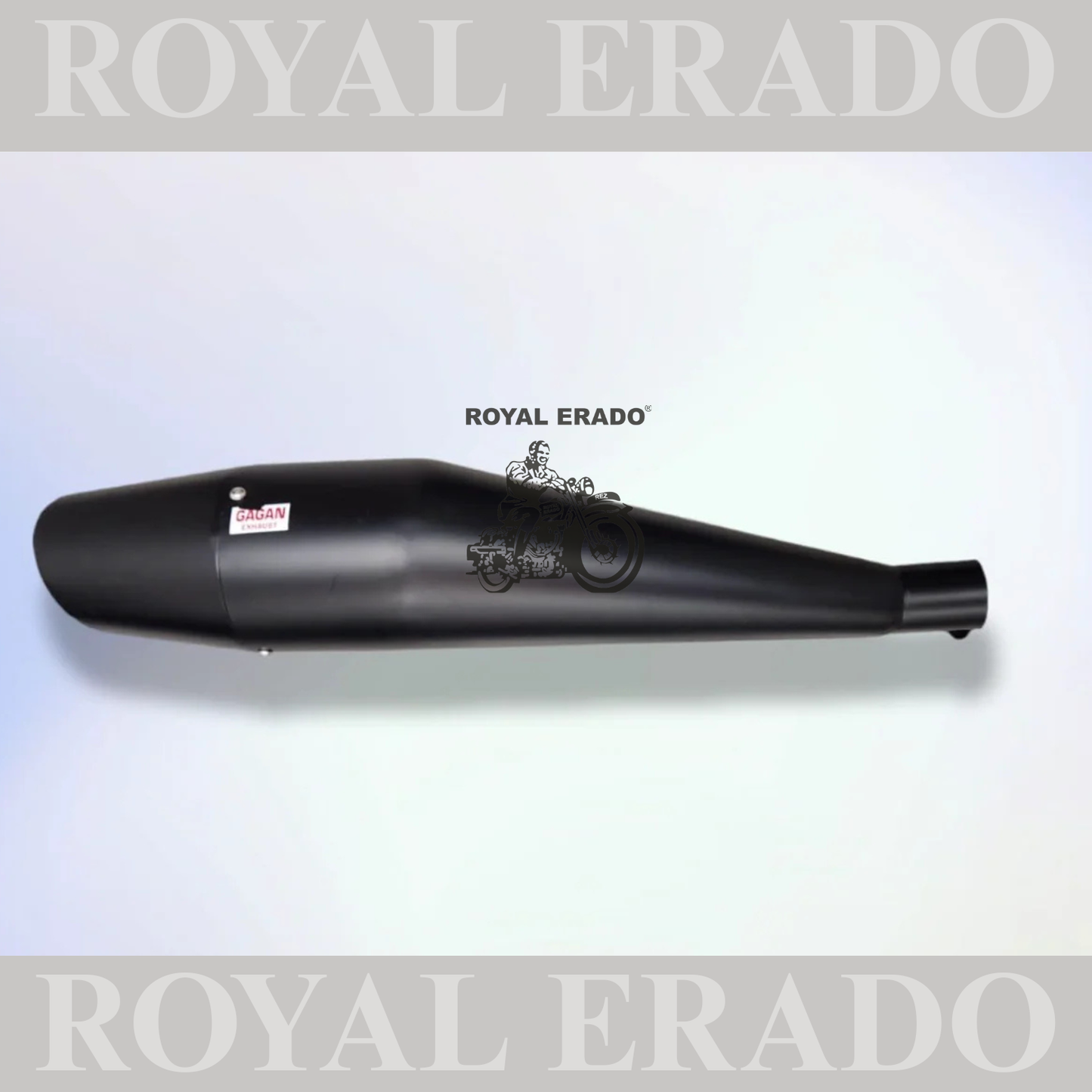DOLPHIN SILENCER BLACK FOR ROYAL ENFIELD CLASSIC ELECTRA STANDARD