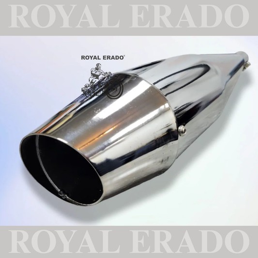 DOLPHIN SILENCER CHROME FOR ROYAL ENFIELD CLASSIC ELECTRA STANDARD