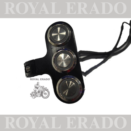 UNIVERSAL TRIPLE SWITCH FOR FOG LIGHT , ALL BIKE ROYAL ENFIELD ,CLASSIC , ELECTRA , STANDARD ,JAWA ,