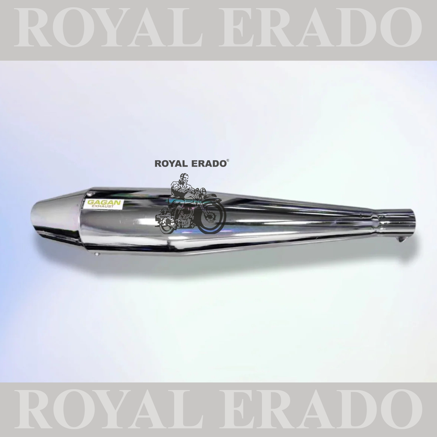 DOLPHIN SILENCER CHROME FOR ROYAL ENFIELD CLASSIC ELECTRA STANDARD