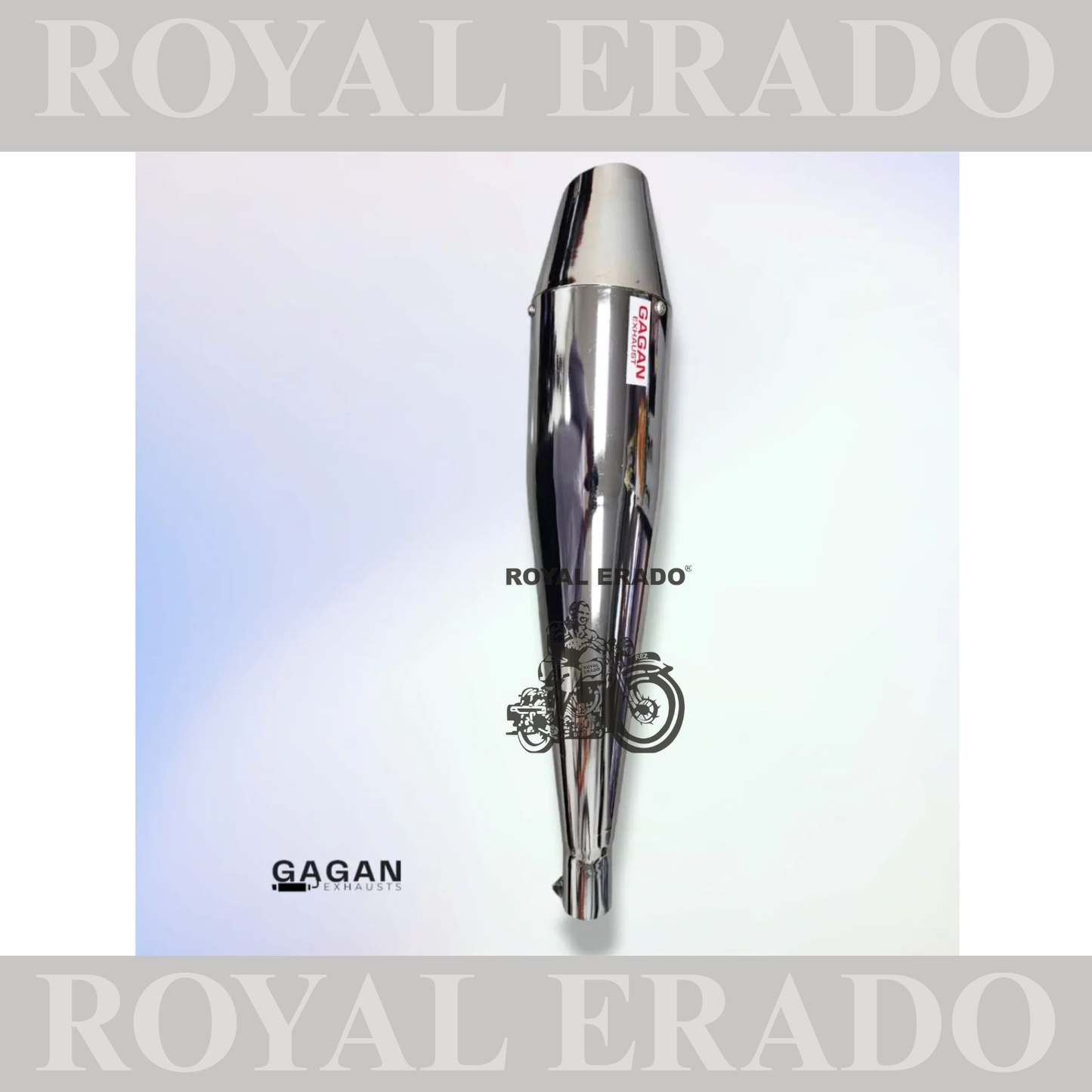 DOLPHIN SILENCER CHROME FOR ROYAL ENFIELD CLASSIC ELECTRA STANDARD
