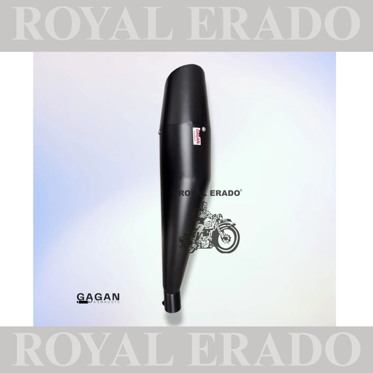 DOLPHIN PREMIUM SILENCER BLACK FOR ROYAL ENFIELD CLASSIC ELECTRA STANDARD