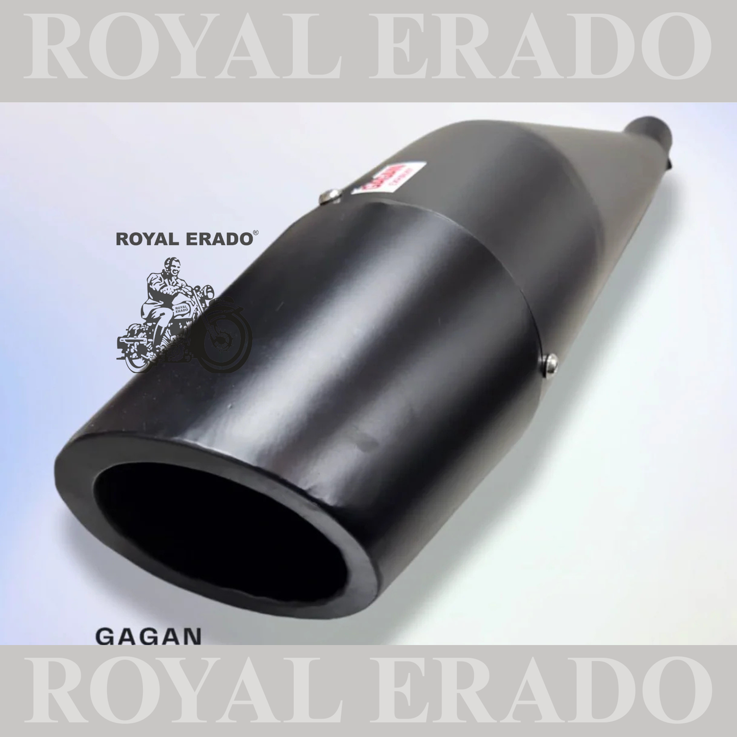 DOLPHIN PREMIUM SILENCER BLACK FOR ROYAL ENFIELD CLASSIC ELECTRA STANDARD