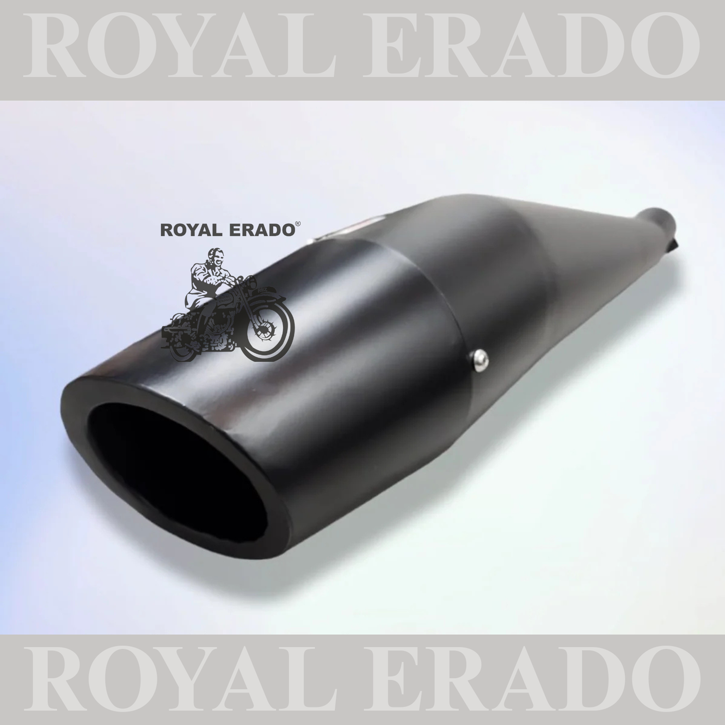 DOLPHIN PREMIUM SILENCER BLACK FOR ROYAL ENFIELD CLASSIC ELECTRA STANDARD