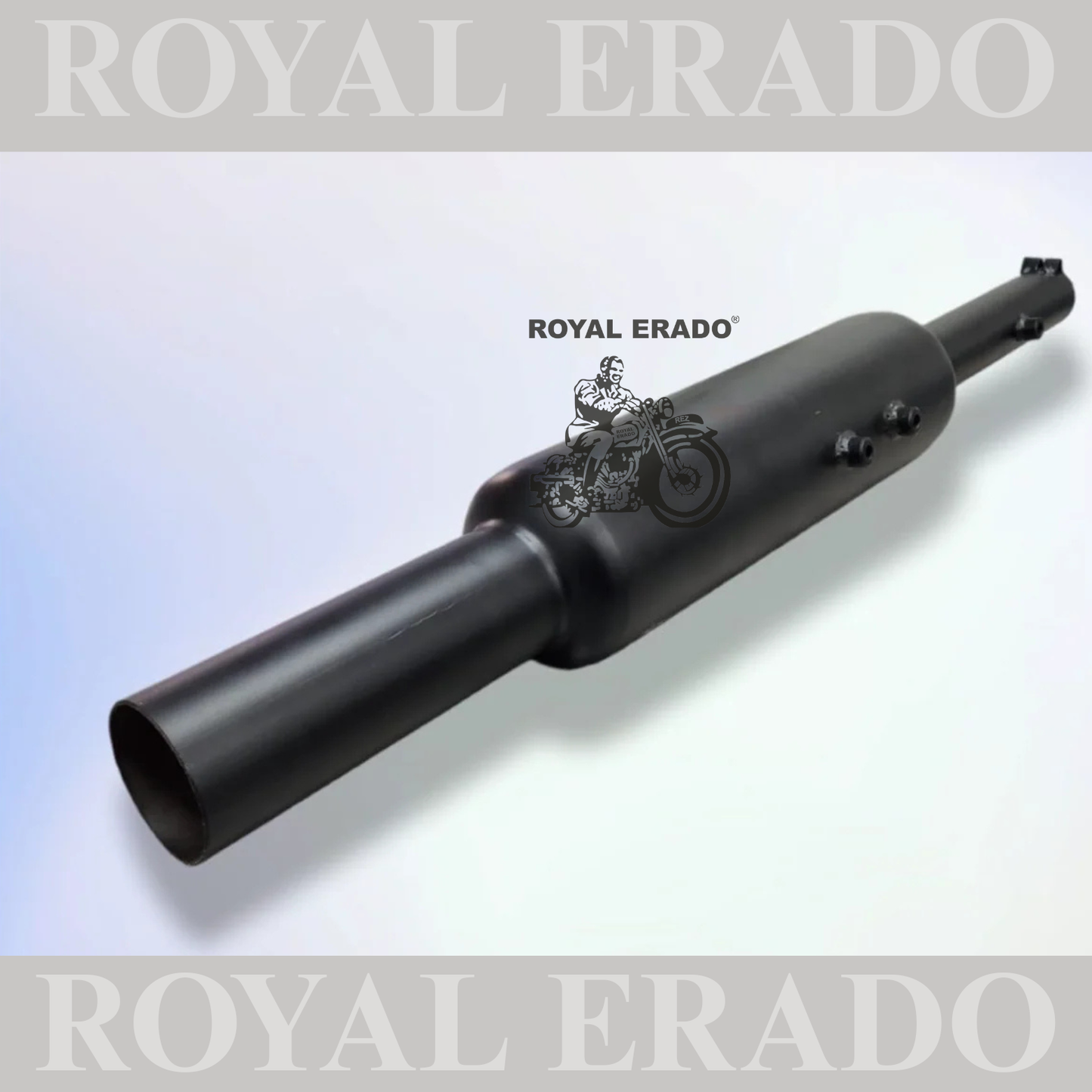 SMALL PUNJAB SILENCER BLACK FOR ROYAL ENFIELD CLASSIC ELECTRA STANDARD