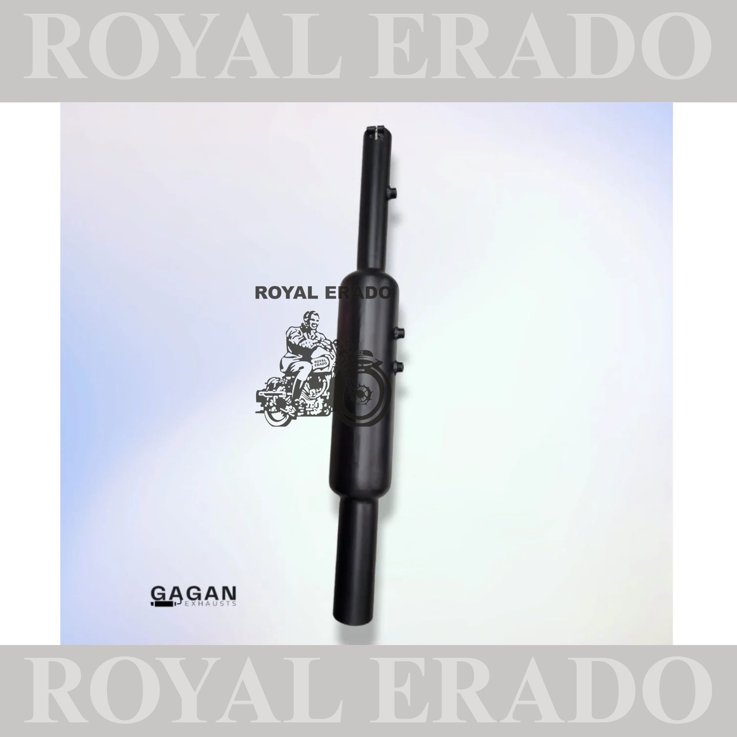 SMALL PUNJAB SILENCER BLACK FOR ROYAL ENFIELD CLASSIC ELECTRA STANDARD