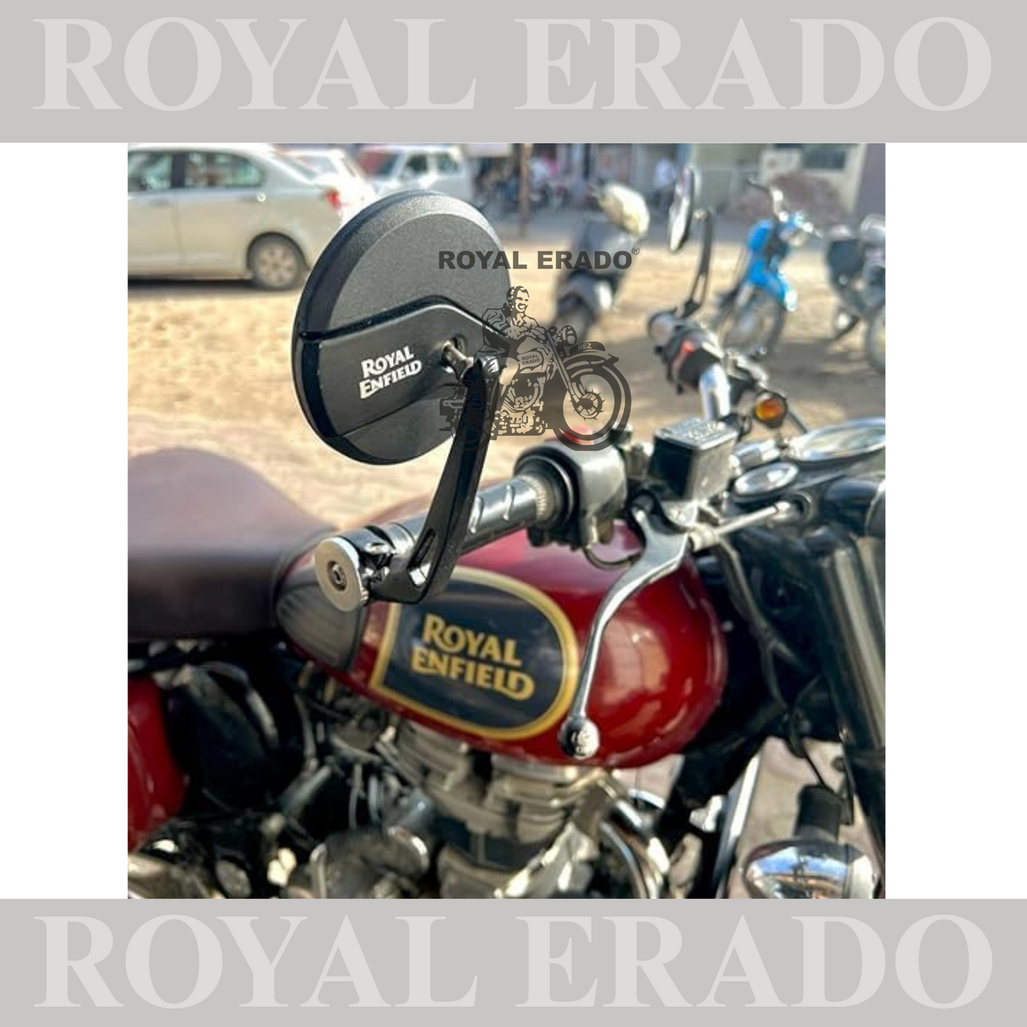 BAR END MIRROR FOR ROYAL ENFIELD OLD CLASSIC , ELECTRA AND STANDARD