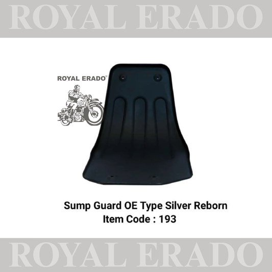 SUMP GUARD SILVER FOR ROYAL ENFIELD REBORN