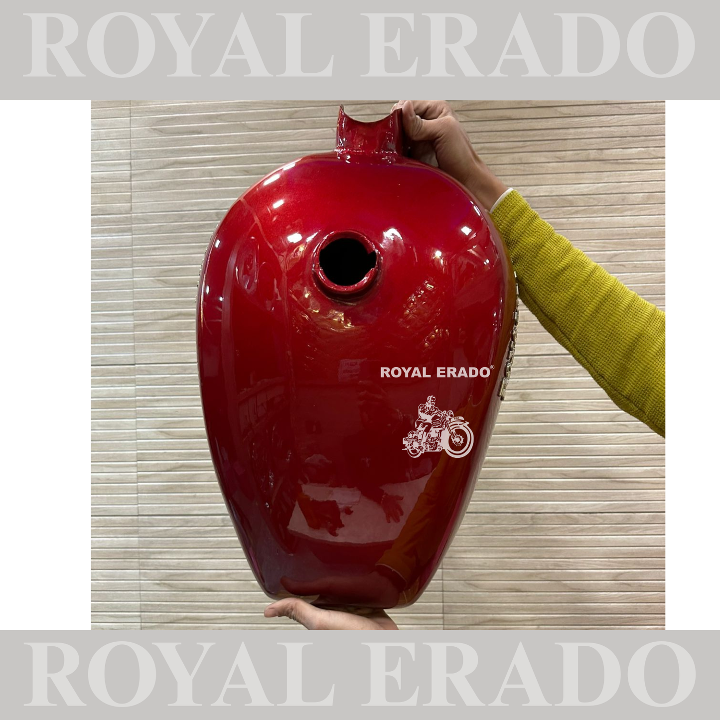 Royal Enfield Electra tank in red color for all models bs-3 and and bs-4.