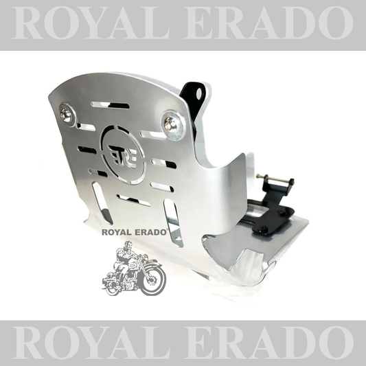 Royal Enfield Silver Sump guard for Classic 350 Before Sep 2021 Models, Bullet, ELECTRA STANDARD