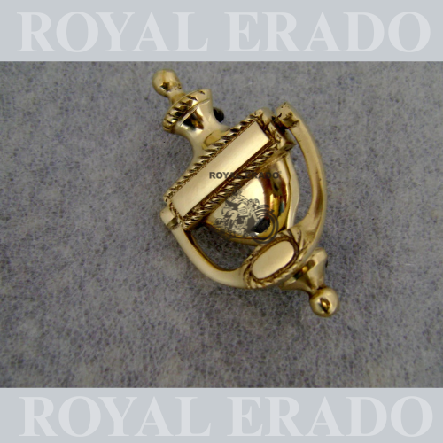 Universal brass monogram seat buckel for royal enfield ,electra jawa ,etc