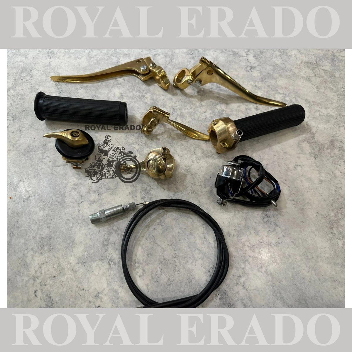 Brand New Vintage ROYAL ENFIELD Bullet Early Models handle grip , chok ...