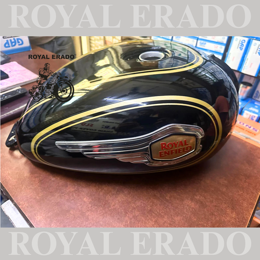 Royal enfield standard tank for bs-3 and bs-4 with linning and sticker.
