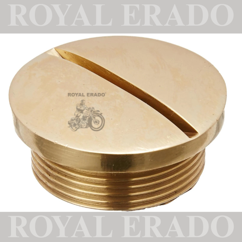 ROYAL ERADO Chain Case Inspection Plug for Royal Enfield (Brass)