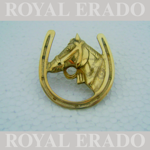 Brass big horse nail ( ghora ki naal )in brass universal for car / bikes / royal enfield , etc