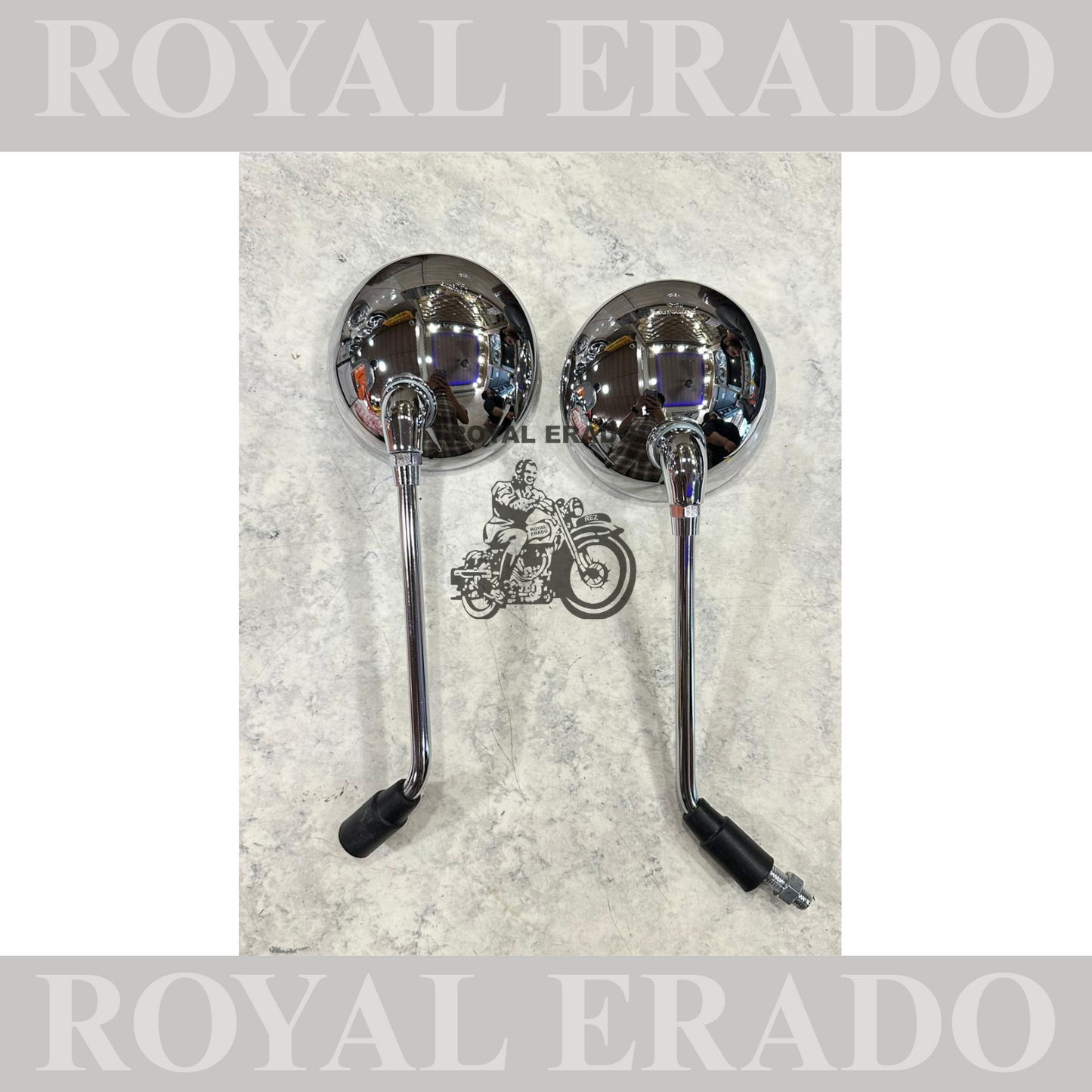 Chrome mirror for royal enfield classic electra and standard