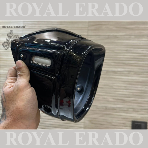HEAD LIGHT MASK FOR ROYAL ENFIELD OLD CLASSIC , ELECTRA AND STANDARD
