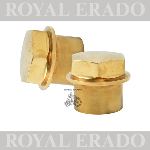 Customise Solid Brass Steering Stem Lock Nut HANDLE -T-NUT FIT TO ROYAL ENFIELD ELECTRA STANDARD BEFORE 2010
