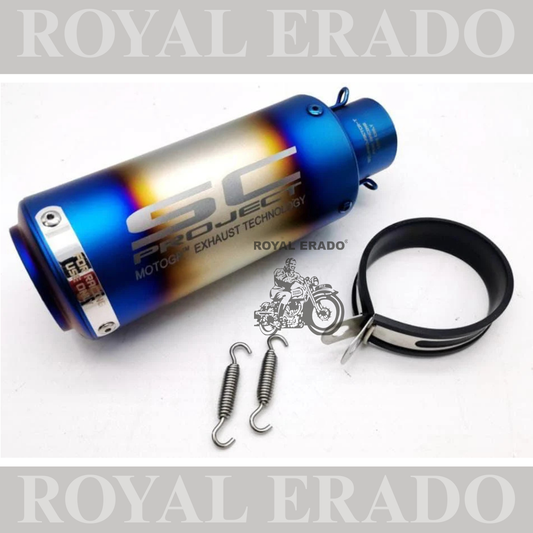 Universal Bike Exhaust SC Project Straight (Multicolor) For -Universal Modified Fitment Will Fit On Most All Bike