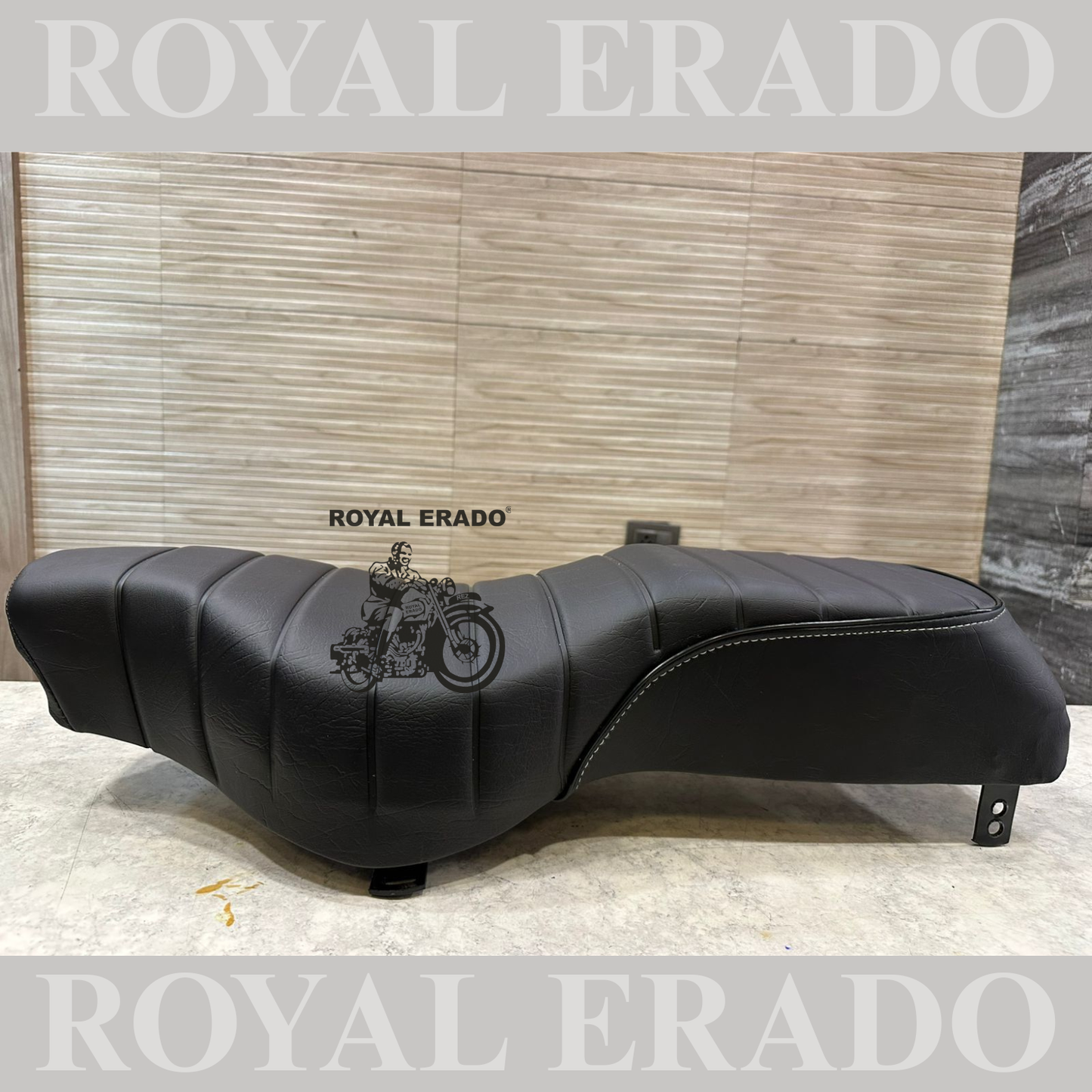 New Royal Enfield battalion style seat of old Classic Electra Standard