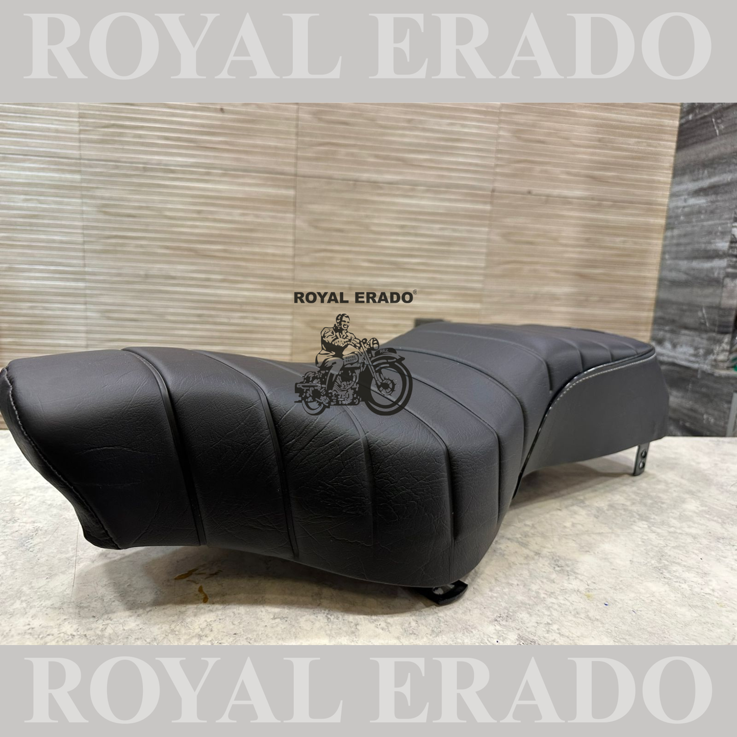 New Royal Enfield battalion style seat of old Classic Electra Standard