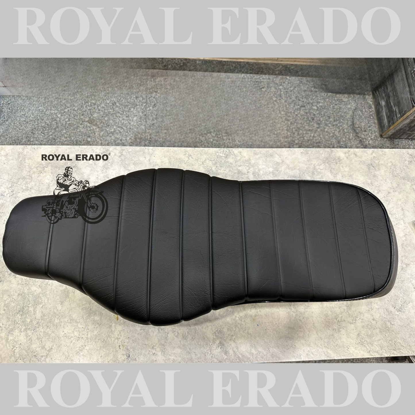 New Royal Enfield battalion style seat of old Classic Electra Standard