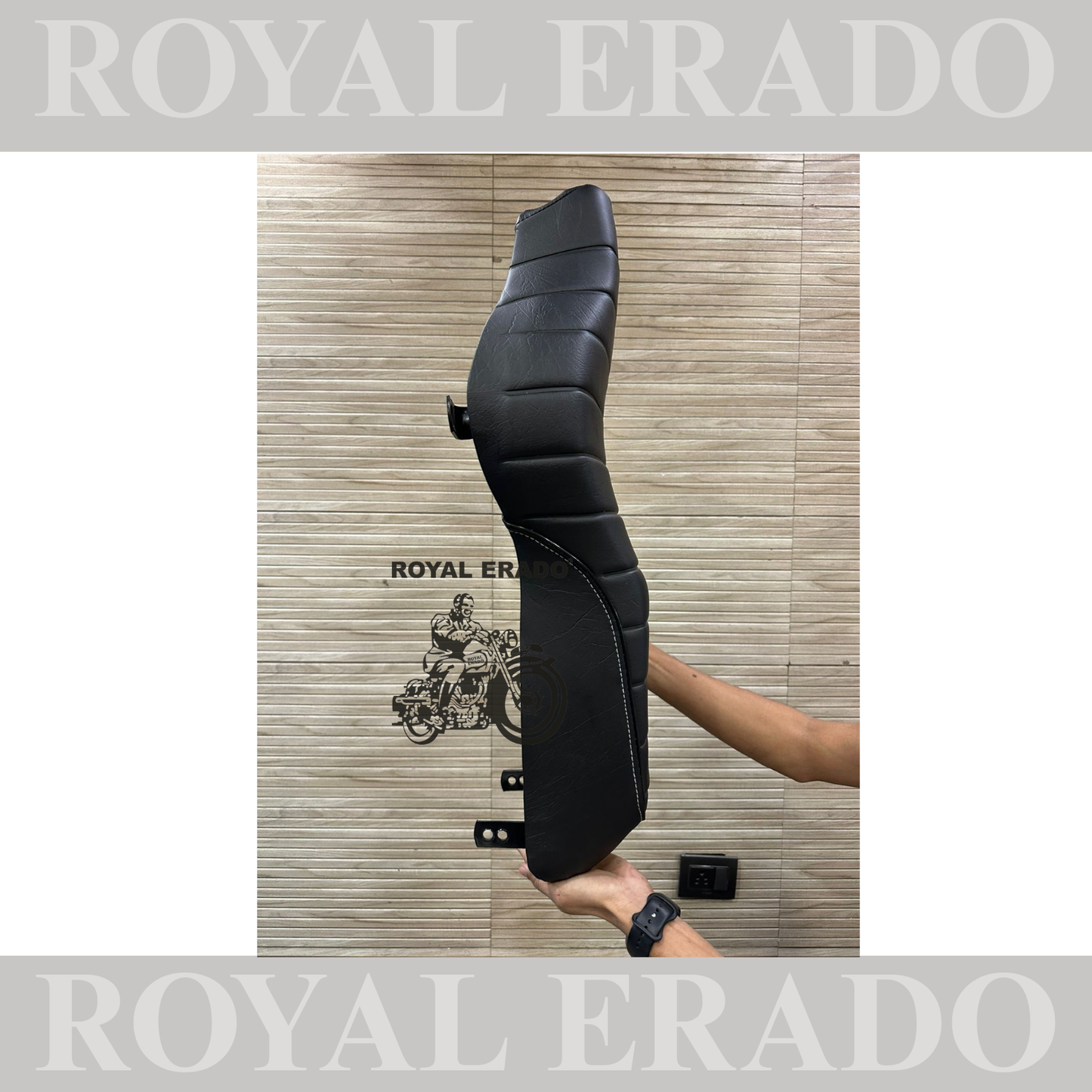 New Royal Enfield battalion style seat of old Classic Electra Standard