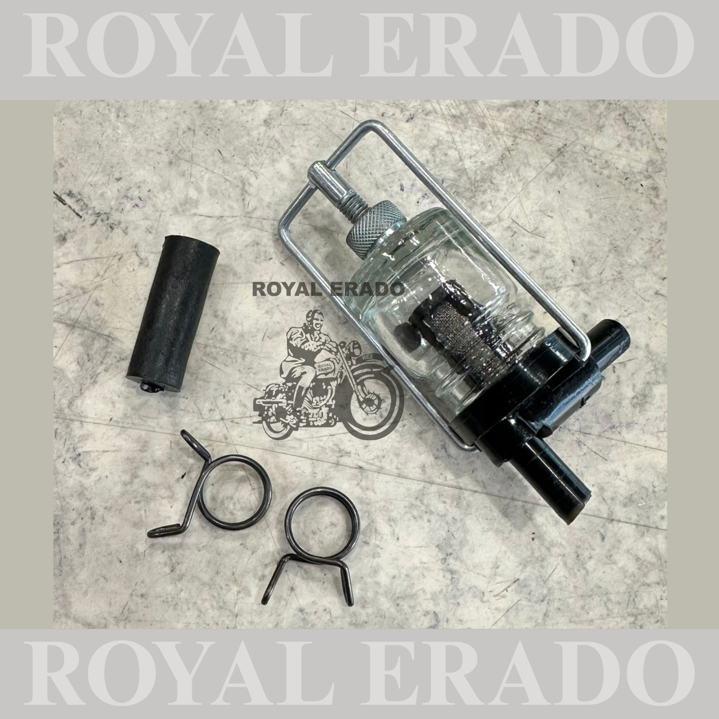 Royal Enfield old model g2 style Standard glass fuel filter