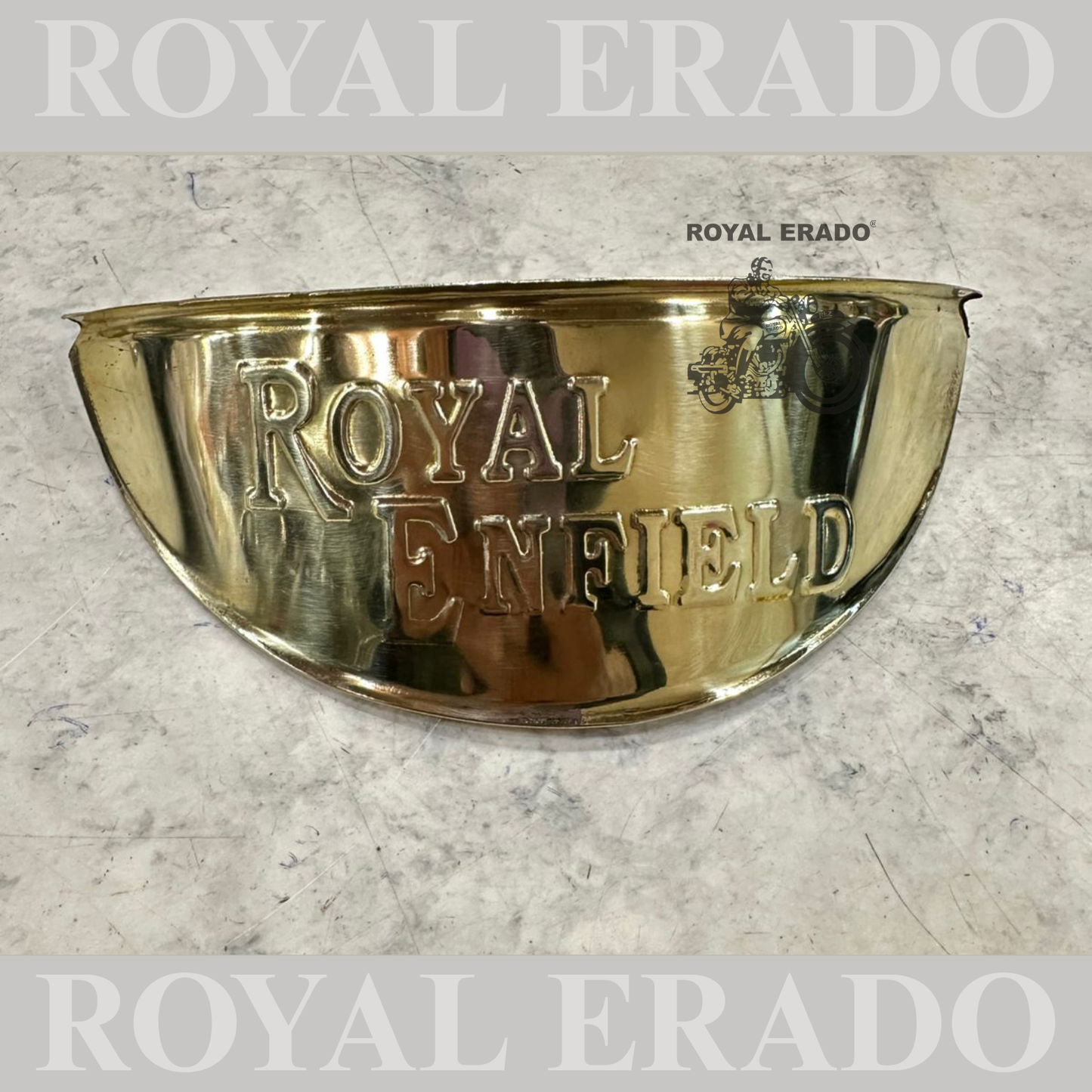 Royal enfield head light shade peak  in brass for classic electra standard reborn