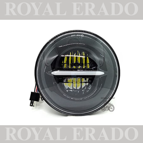 ROYAL ERADO 7" MINIUS head light for royal enfield classic , electra , standard
