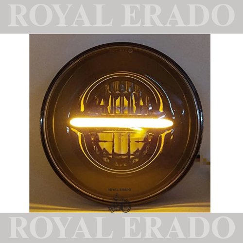 ROYAL ERADO 7" MINIUS head light for royal enfield classic , electra , standard