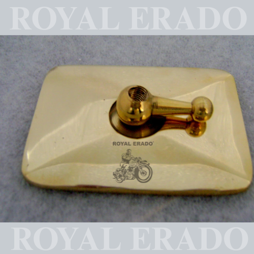 royal enfield standard electra old model tappet plate with wing nut in brass